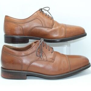 Johnston & Murphy XC4 Waterproof Cap Toe Oxford Tan Leather Mens 10.5 M 15-2726